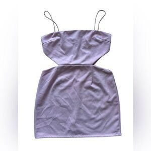 LIONESS velvet cut out mini dress